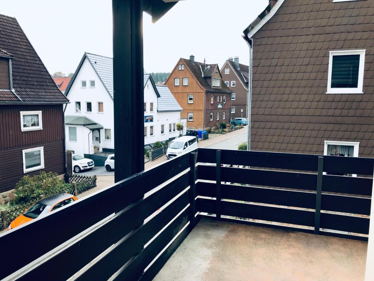 Grosse Wohnung - Kamin - Balkon - Boxspringbett - Skiwiese Braunlage Eksteriør bilde
